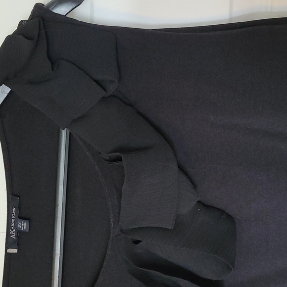 Anne Klein size 2X sleeveless black tunic - Picture 3 of 4